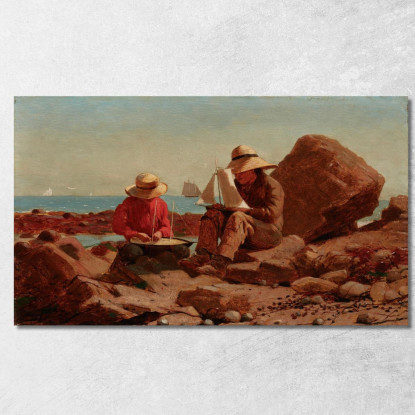 Los Constructores De Barcos Winslow Homer cuadro en lienzo