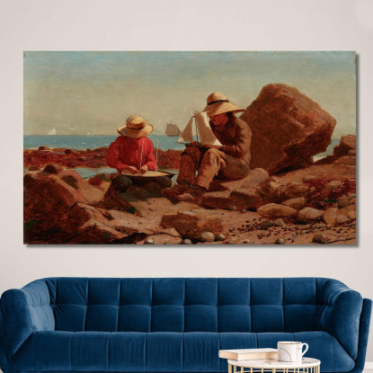 The Boat Builders Winslow Homer canvas print