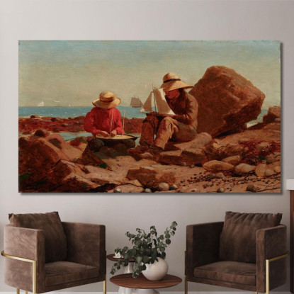 The Boat Builders Winslow Homer canvas print