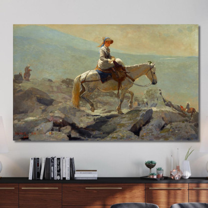 The Bridle Path White Mountains Winslow Homer canvas print