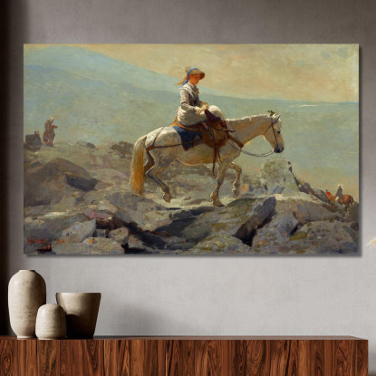 The Bridle Path White Mountains Winslow Homer canvas print