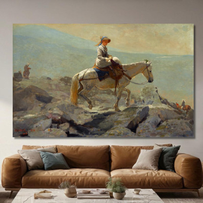 The Bridle Path White Mountains Winslow Homer canvas print