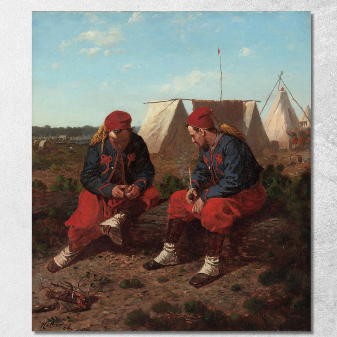 La Pipa De Brierwood Winslow Homer cuadro en lienzo