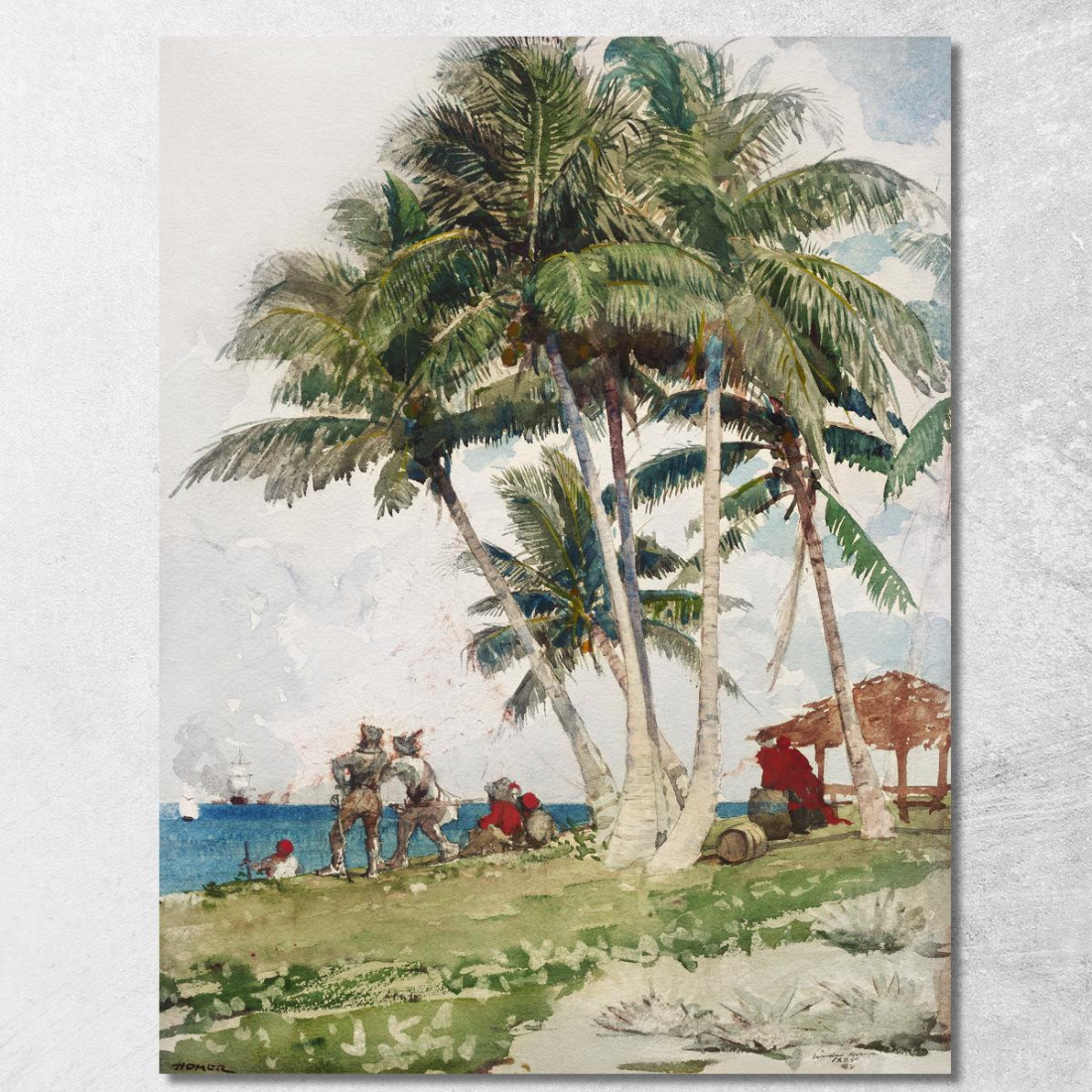 Die Buccaneers Winslow Homer drucken auf leinwand
