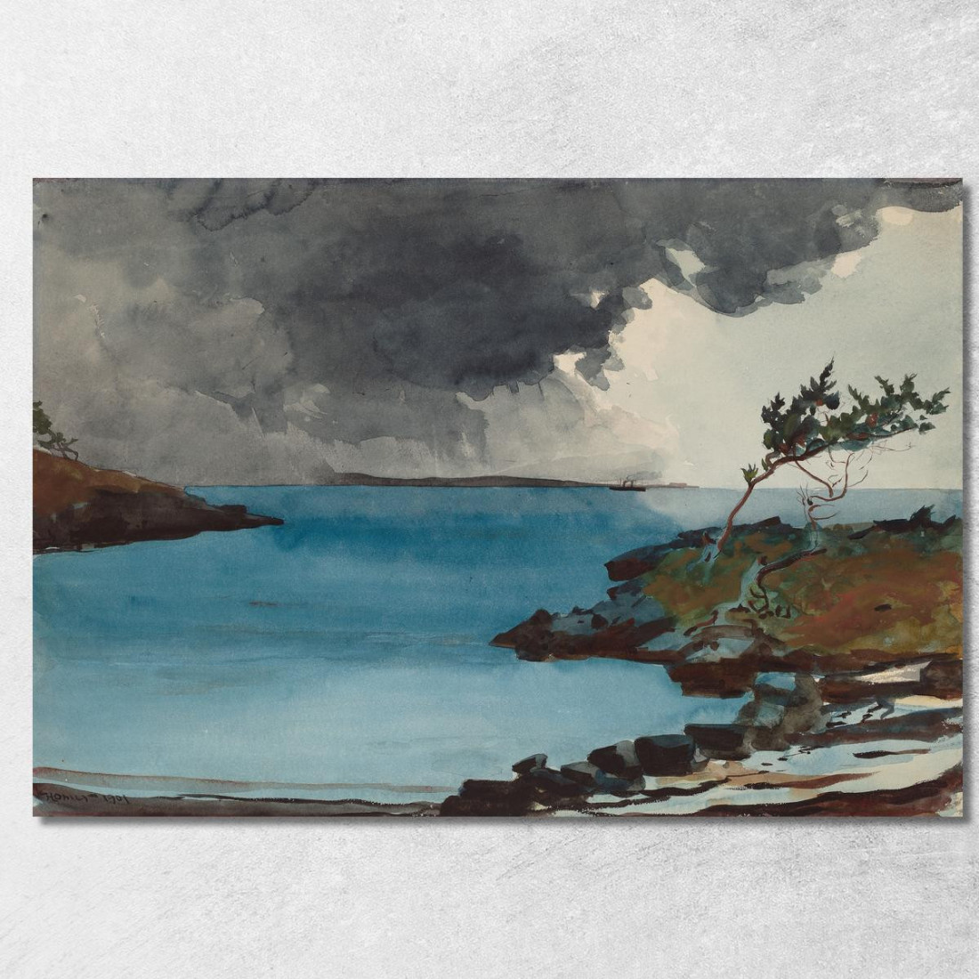 La Tempête À Venir Winslow Homer tableau impression sur toile
