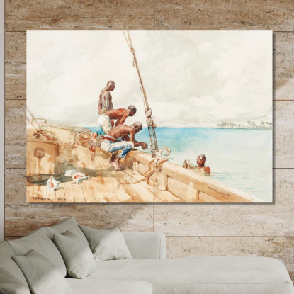 The Conch Divers Winslow Homer canvas print