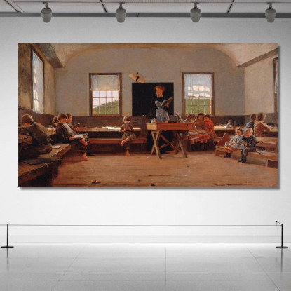 L'École De Campagne Winslow Homer tableau impression sur toile