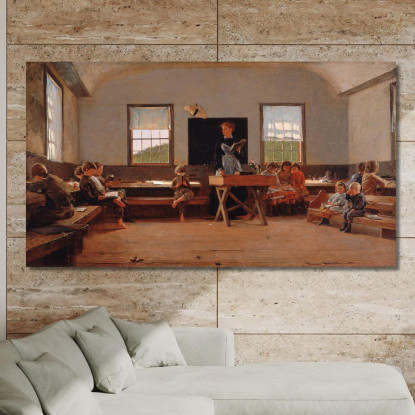 L'École De Campagne Winslow Homer tableau impression sur toile