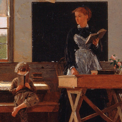 L'École De Campagne Winslow Homer tableau impression sur toile