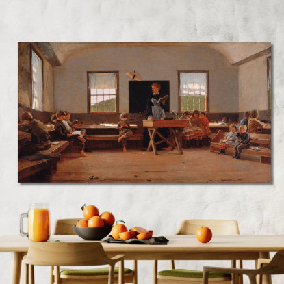 L'École De Campagne Winslow Homer tableau impression sur toile