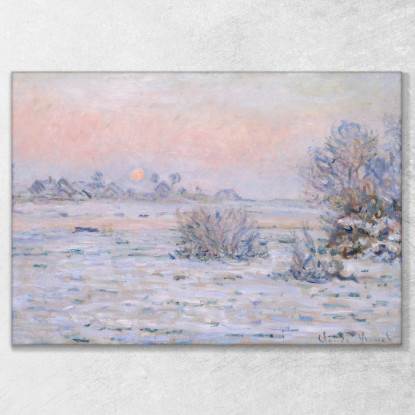 Sole D'Inverno Lavacourt 1879 Claude Monet mnt116 quadro stampato su tela