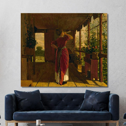 El Cuerno De La Cena Winslow Homer cuadro en lienzo