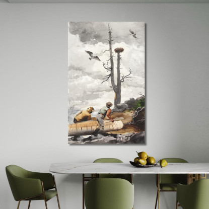 Das Adlernest Winslow Homer drucken auf leinwand