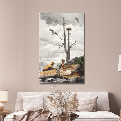 Das Adlernest Winslow Homer drucken auf leinwand