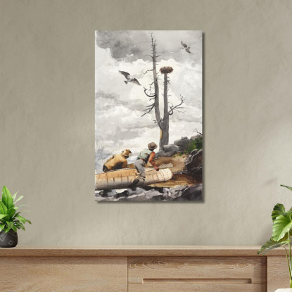 Das Adlernest Winslow Homer drucken auf leinwand