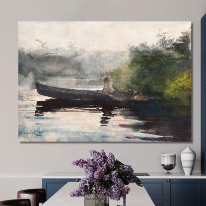 The End Of The Day Adirondacks Winslow Homer canvas print