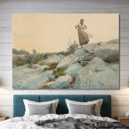 Il Raccoglitore Di Froci Winslow Homer quadro stampato su tela