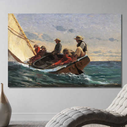 Coquetear Winslow Homer cuadro en lienzo