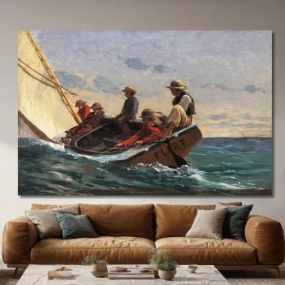 Coquetear Winslow Homer cuadro en lienzo