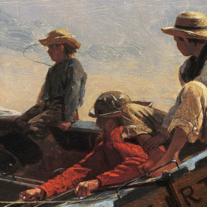 Le Flirt Winslow Homer tableau impression sur toile