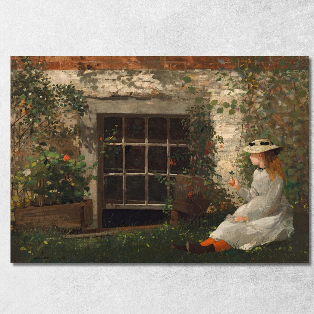 The Four-Leaf Clover Winslow Homer canvas print