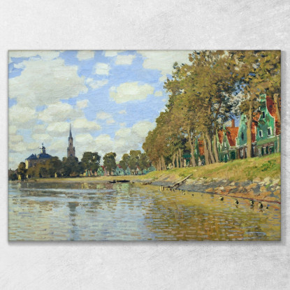 Zaandam 1871 Claude Monet mnt117 quadro stampato su tela