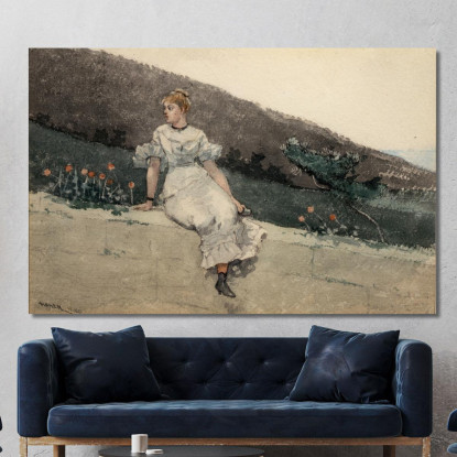 Die Gartenmauer Winslow Homer drucken auf leinwand