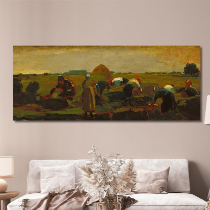 Les Glaneurs Winslow Homer tableau impression sur toile