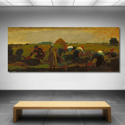 Die Ährenleserinnen Winslow Homer drucken auf leinwand