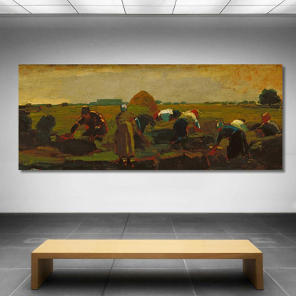 Los Espigadores Winslow Homer cuadro en lienzo