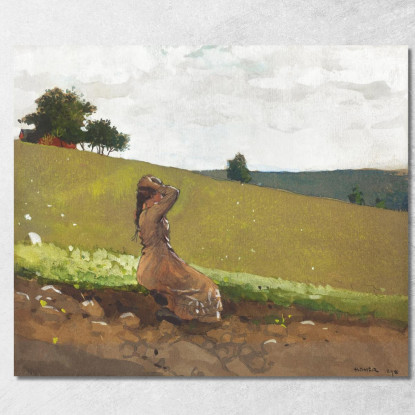 La Colline Verte Winslow Homer tableau impression sur toile