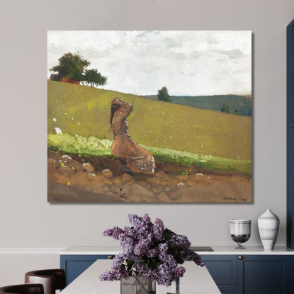 La Colline Verte Winslow Homer tableau impression sur toile