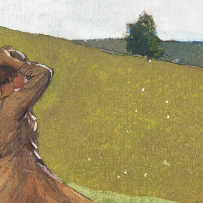 La Colline Verte Winslow Homer tableau impression sur toile