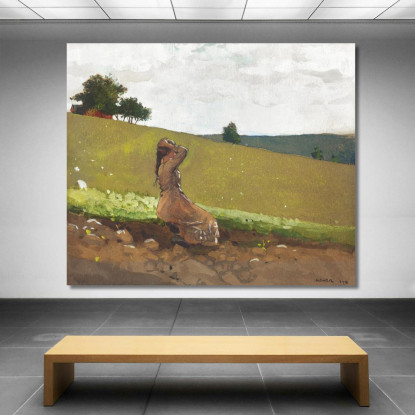La Colline Verte Winslow Homer tableau impression sur toile