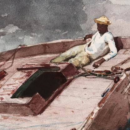 Der Golfstrom Winslow Homer drucken auf leinwand