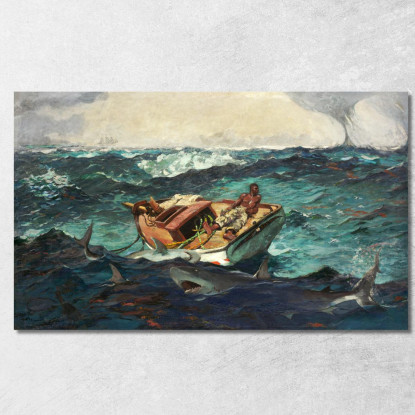 Der Golfstrom 2 Winslow Homer drucken auf leinwand