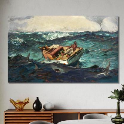 La Corrente Del Golfo 2 Winslow Homer quadro stampato su tela