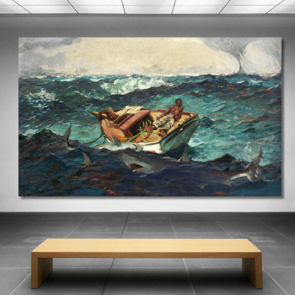Der Golfstrom 2 Winslow Homer drucken auf leinwand