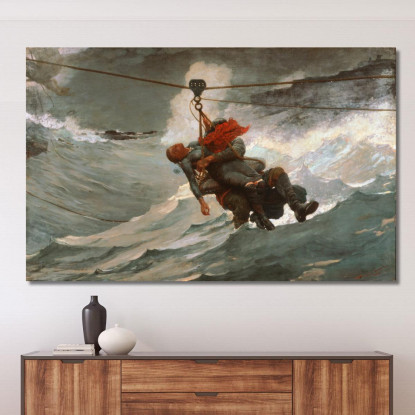 Die Lebenslinie Winslow Homer drucken auf leinwand