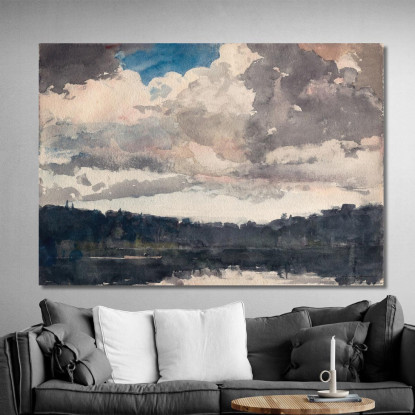 The Lone Boat North Woods Club Adirondacks Winslow Homer canvas print