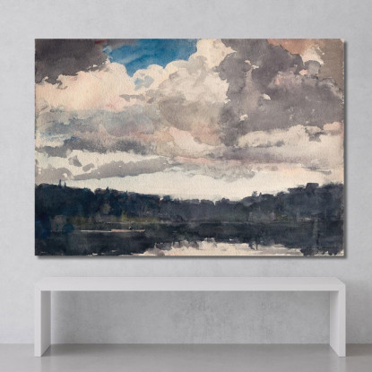The Lone Boat North Woods Club Adirondacks Winslow Homer canvas print