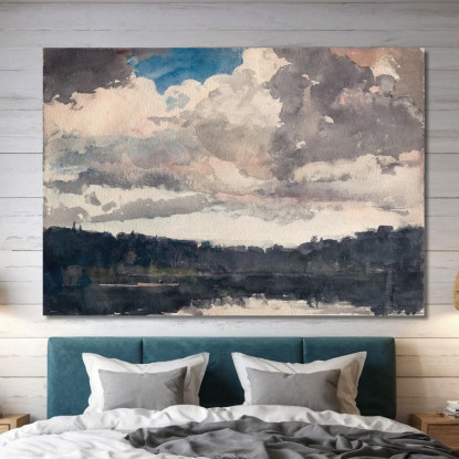 The Lone Boat North Woods Club Adirondacks Winslow Homer canvas print