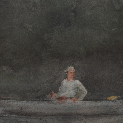 El Pescador Solitario Winslow Homer cuadro en lienzo