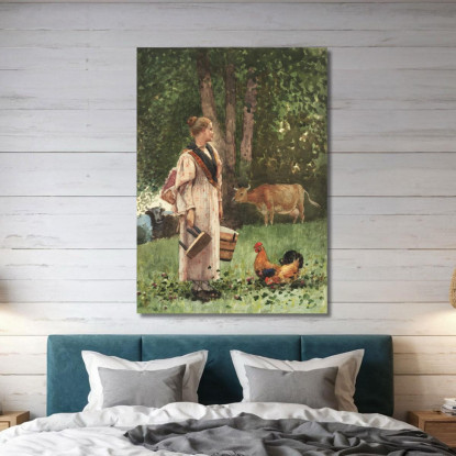 La Laitière Winslow Homer tableau impression sur toile