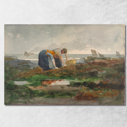 The Mussel Gatherers Winslow Homer canvas print