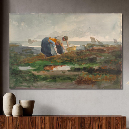 The Mussel Gatherers Winslow Homer canvas print