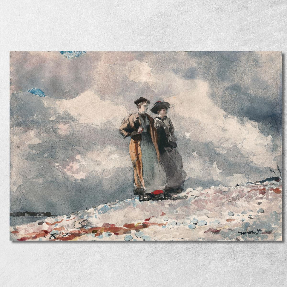Der Ausblick Auf Die Küste Von Maine Winslow Homer drucken auf leinwand