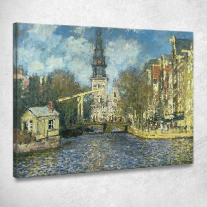 Zuiderkerk Ad Amsterdam 1874 Claude Monet mnt119 quadro stampato su tela