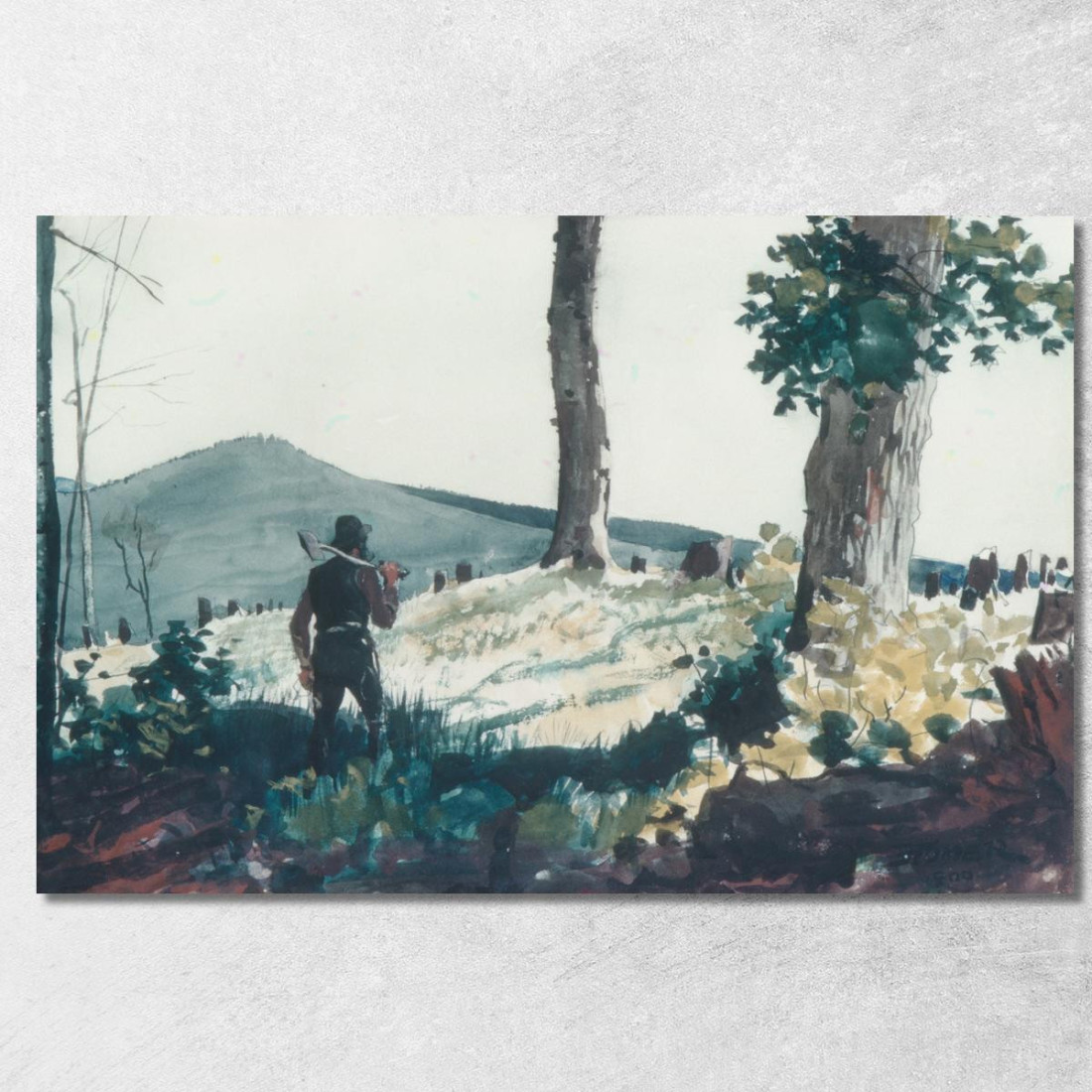 Il Pioniere Winslow Homer quadro stampato su tela
