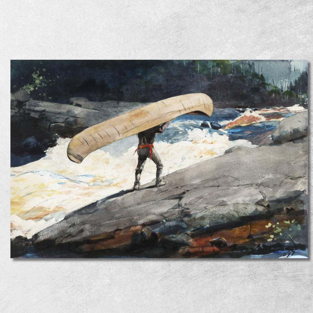 El Porteo Winslow Homer cuadro en lienzo